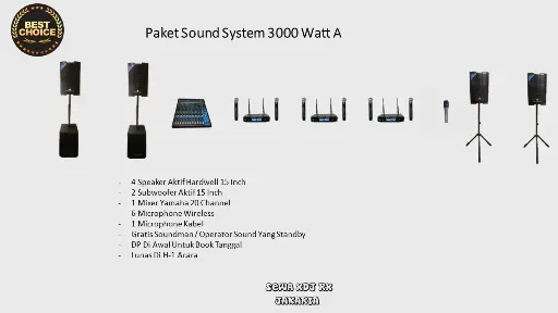 Sewa Sound System 3000 Watt A